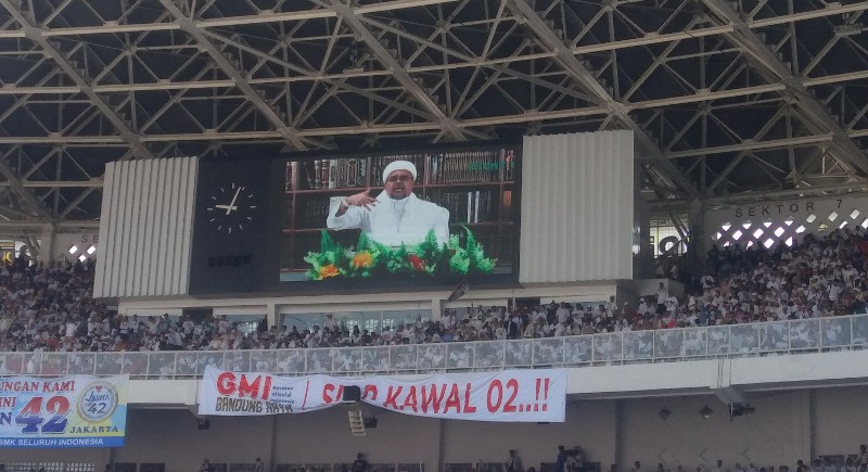 Habib Rizieq Bilang Kemenangan Prabowo-Sandi Sudah Terlihat