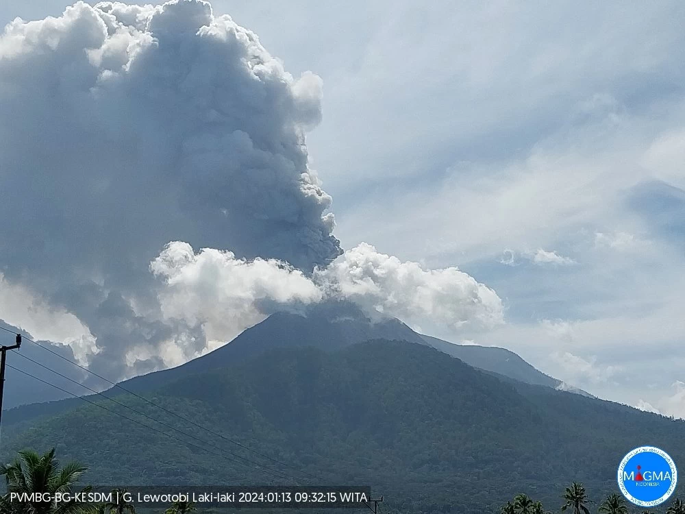 Gunung Lewotobi Meletus Lagi, Luncurkan Awan Panas 1,5 Km