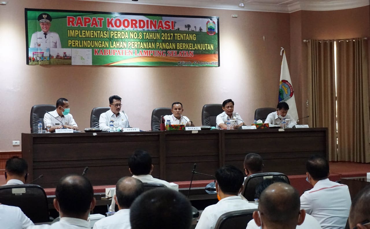 Jamin Ketersediaan Lahan Pertanian, Pemkab Lampung Selatan Komitmen Dukung PLP2B
