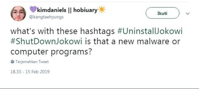Setelah #UninstallJokowi Muncul #ShutDownJokowi, Warga Korea Bingung
