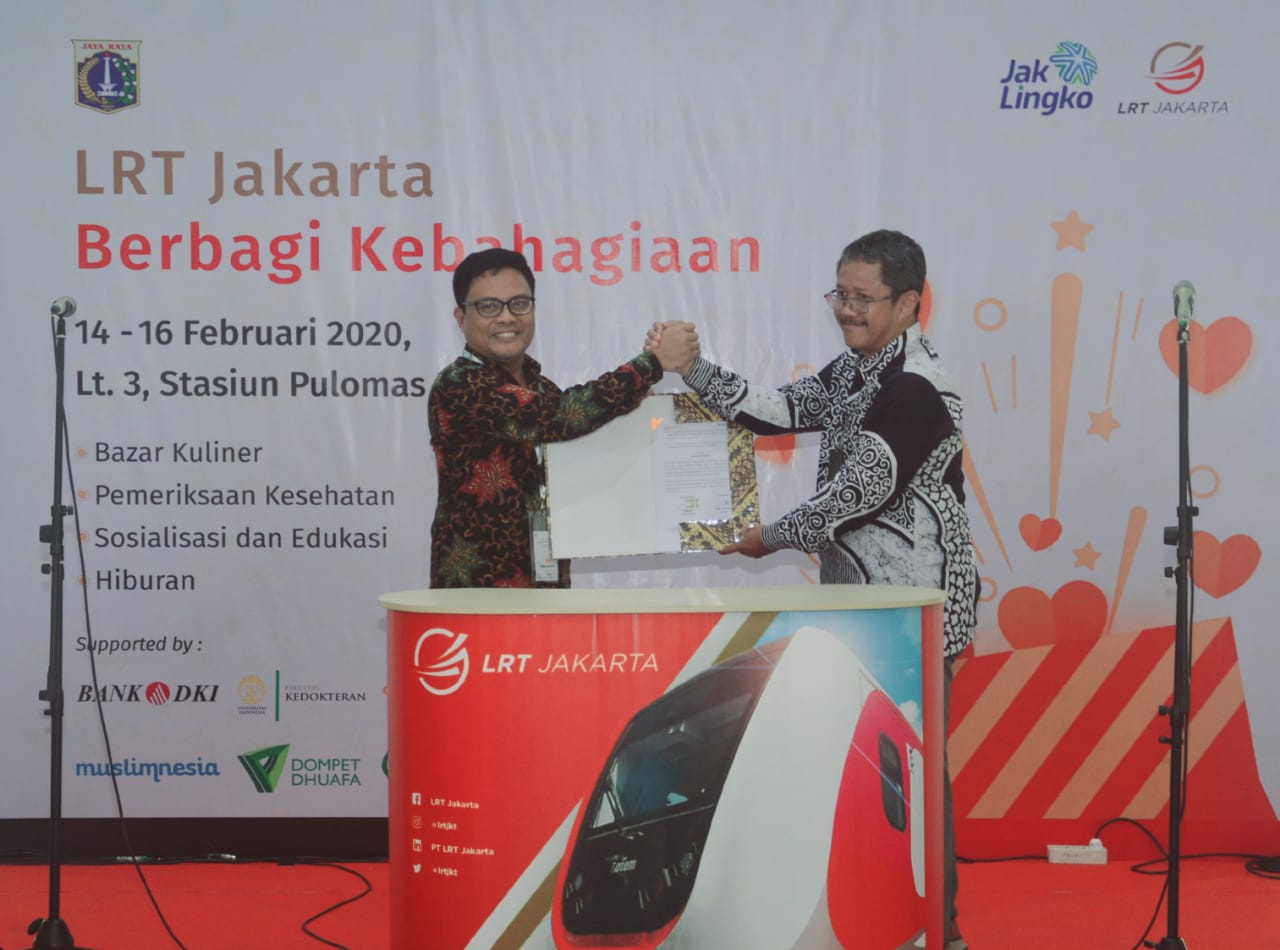 Sinergi Antar BUMD DKI, LRT Jakarta Manfaatkan Layanan Bank DKI