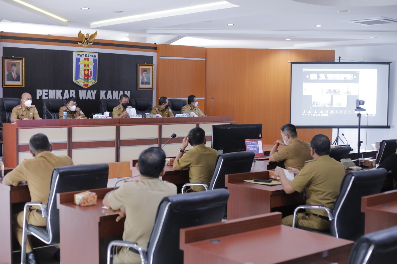 Bupati Way Kanan Buka musrenbang Tingkat Kecamatan secara Virtual zoom meeting
