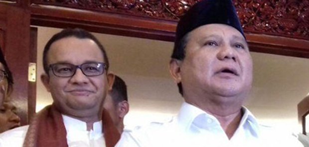 Anies Masuk Daftar Cawapres Prabowo