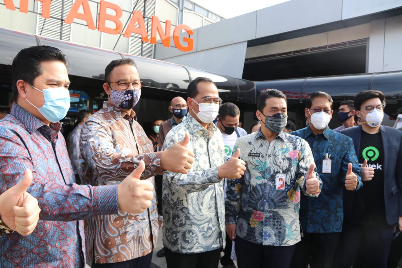 Anies Resmikan Empat Stasiun Terintegrasi