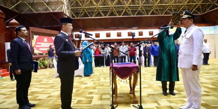 Ini Pesan Pj Gubernur Selesai Lantik A Hanan sebagai Pj Walikota Lhokseumawe