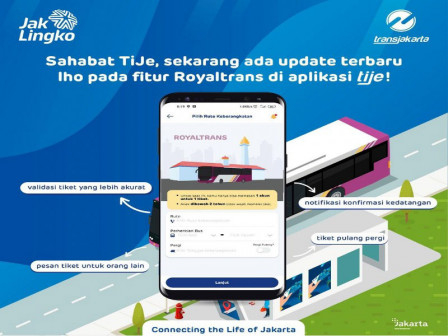 Fitur Beli Tiket Royaltrans di Aplikasi TIJE Diperbaharui