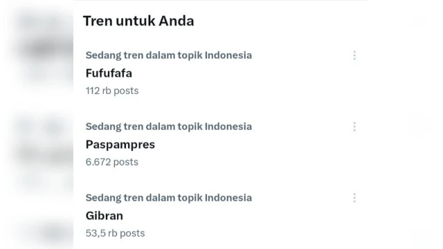 Jejak Nyinyiran Jahat Akun Diduga Milik Gibran Tembus Trending Topics X, Prabowo dan Anaknya Dihina