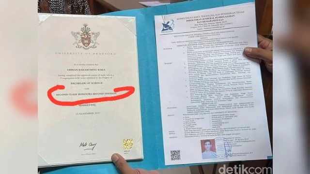 Astaga! IPK Ijazah S1 Gibran dari Universitas Bradford Cuma 2,3?