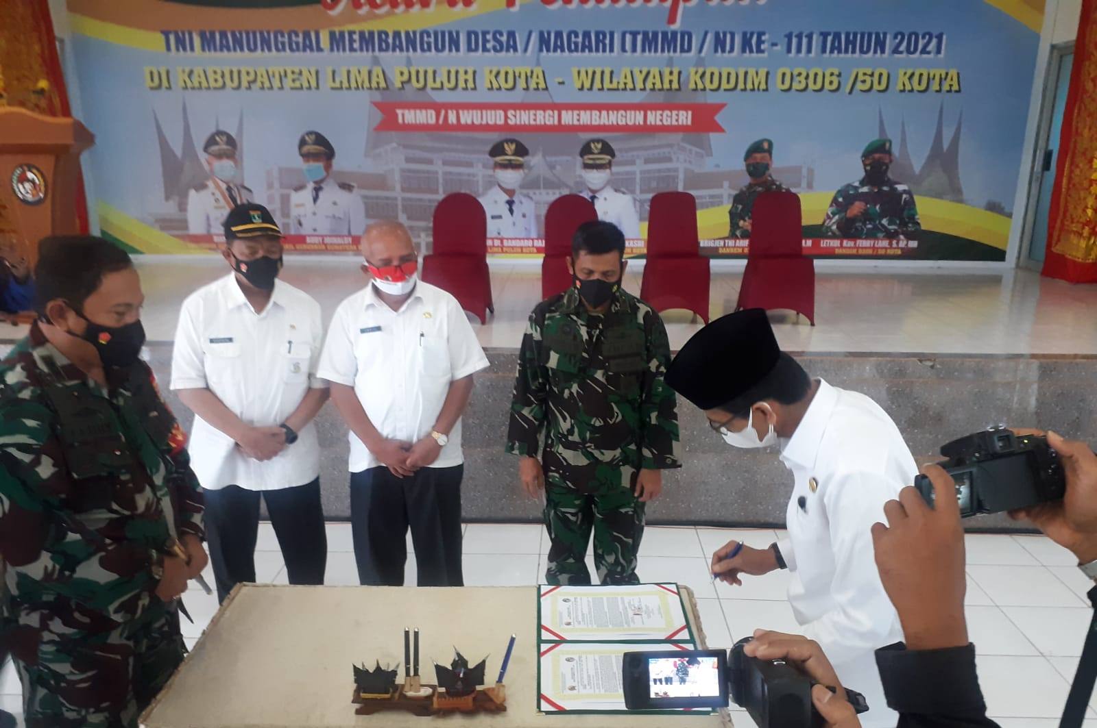 TMMD ke-111/2021 di Limapuluh Kota Ditutup, Buka Jalan 9 Kilometer