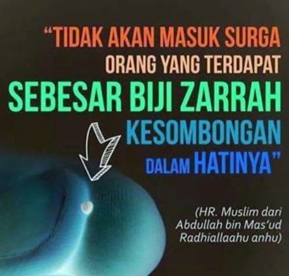 Orang Sombong dan Syirik Perboden Masuk ke Surga