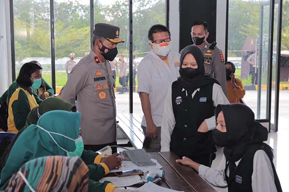Wakapolda Lampung Cek Kesiapan Pos Yan JTTS KM 20 dan Pelabuhan Bakauheni