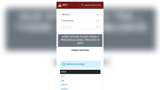 KPU Diduga Sembunyikan Diagram Sirekap dengan Modifikasi CSS