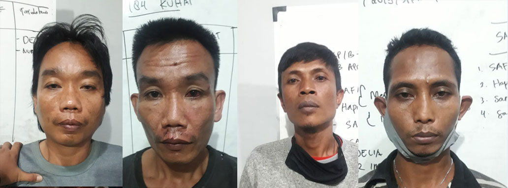 Pelaku Pencurian Tiang Telkom di Kecamatan Kalianda dan Sidomulyo, Akhirnya Diringkus