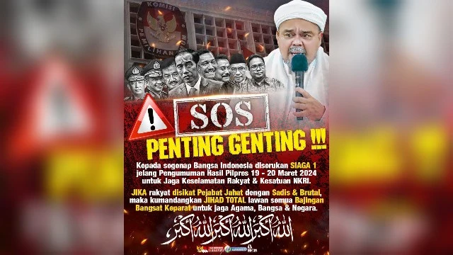 Habib Rizieq Keluarkan Seruan Jihad Total untuk Melawan Pilpres 2024 Curang