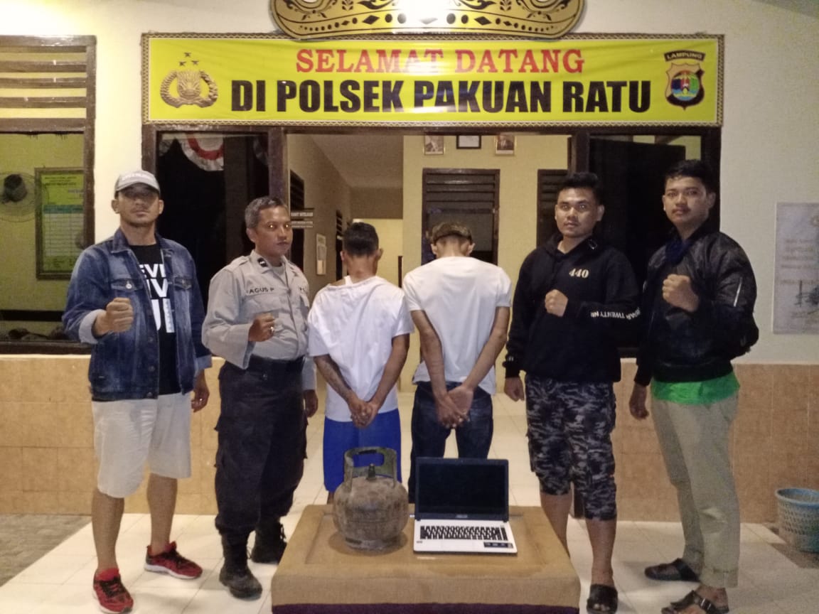 Polsek Pakuan Ratu Ringkus  Dua Pelaku Curat