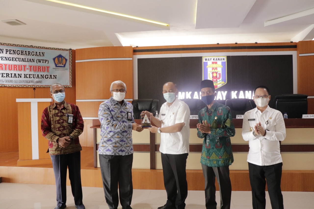 Kabupaten Way Kanan Raih WTP ke 10 Kalinya
