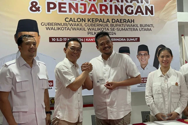 Bobby Nasution Resmi Jadi Kader Partai Gerindra
