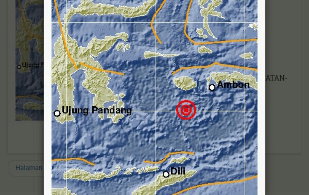 Buru Selatan Digoyang Gempa 5,6 SR