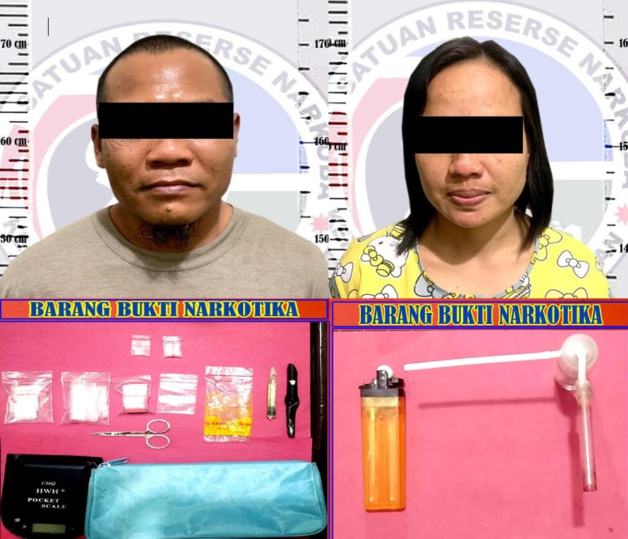 Lagi Asik Nyabu Dua Sejoli SR dan SM, Di Cokok Polisi