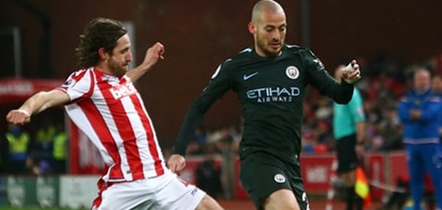 2 Gol David Silva Kian Dekatkan City pada Title Juara Liga Primer Musim Ini