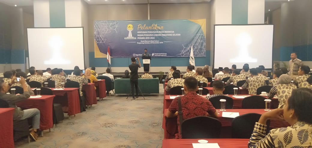 Dilantik, HIPMI Tangsel Konsen Ciptakan Lapangan Pekerjaan