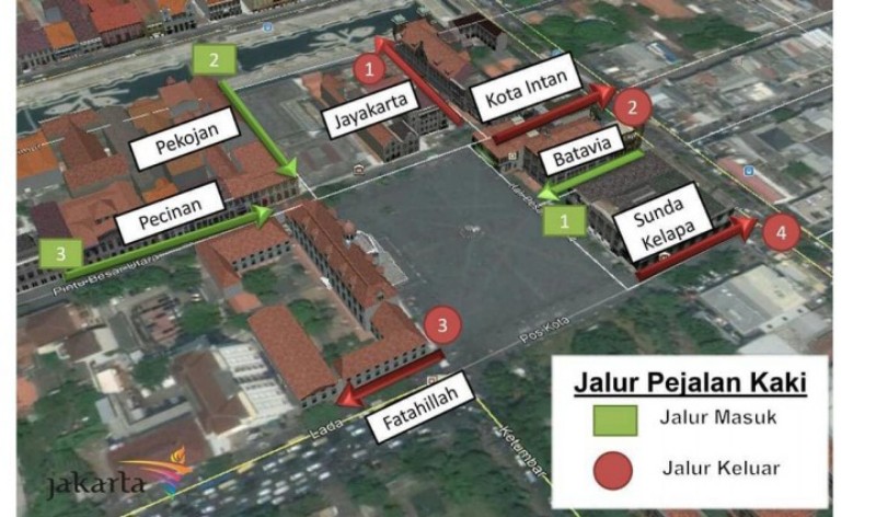 Permudah Akses Pengunjung, Kali Besar Diintegrasikan dengan Taman Fatahillah