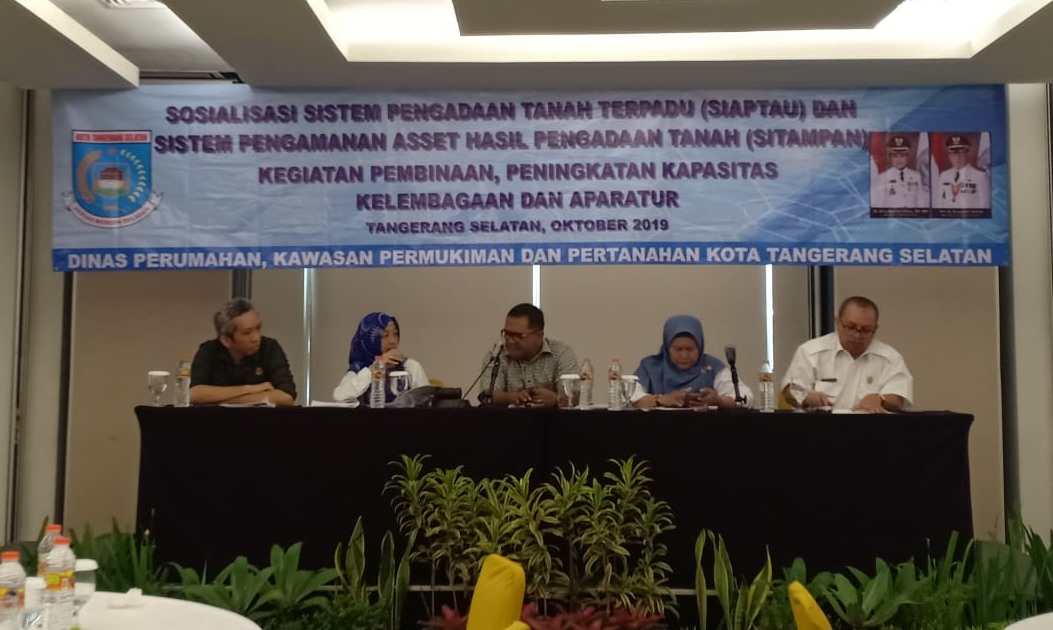 Disperkimta Sosialisasikan Aplikasi SIAPTAU dan SITAMPAN