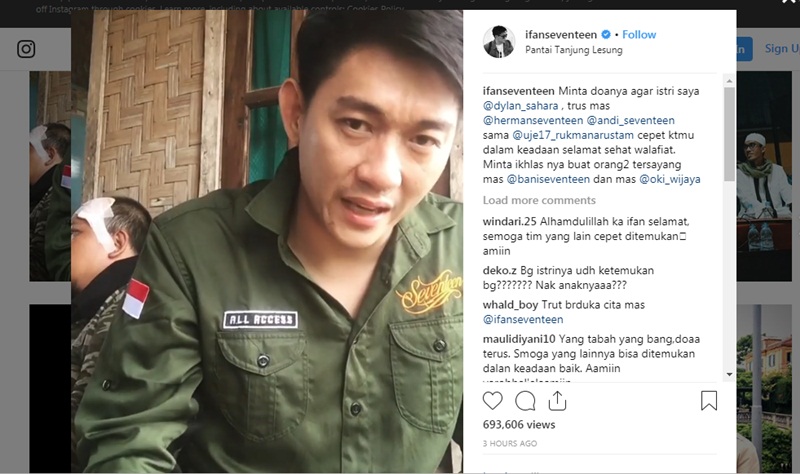 Bassis dan Manajer Seventeen Tewas Diseret Tsunami Selat Sunda