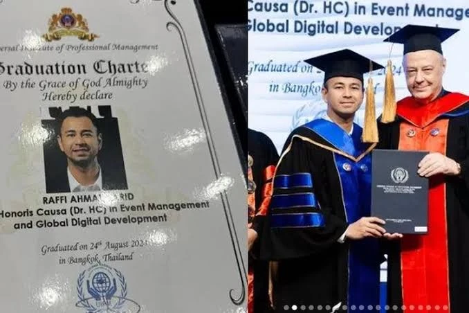 Kampus Pemberi Gelar Honoris Causa Kepada Raffi Ahmad Tak Punya Izin Operasional