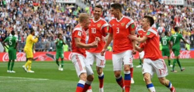 Laga Pembuka Piala Dunia 2018, Rusia Bantai Arab Saudi 5-0