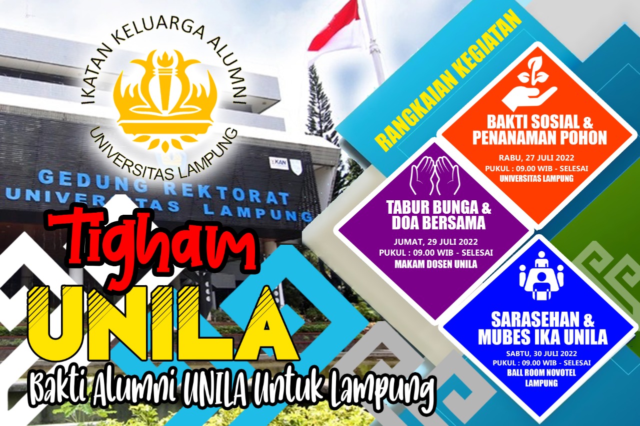 IKA UNILA MENGADAKAN KEGITAN DENGA THEMA TIGHAM UNILA BAKTI ALUMNI UNILA UNTUK LAMPUNG
