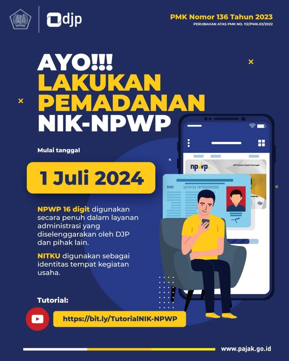 Ayo Lakukan Pemadanan NIK-NPWP! ini Langkahnya