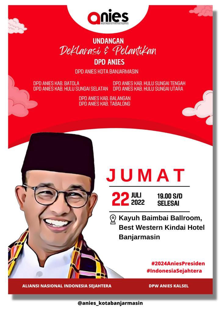 Deklarasi Dukungan Anies Kab/ Kota se-Kalimantan Selatan